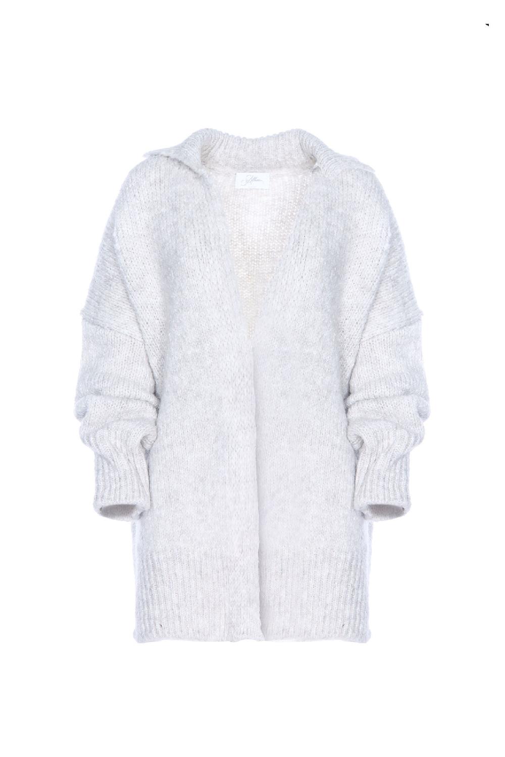 Soallure CARDIGAN CON COLLETTO IN MISTO MOHAIR Ultimo giorno