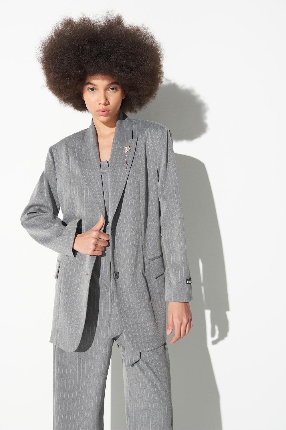 Soallure GIACCA OVERSIZE GESSATA Fino al 60% di sconto