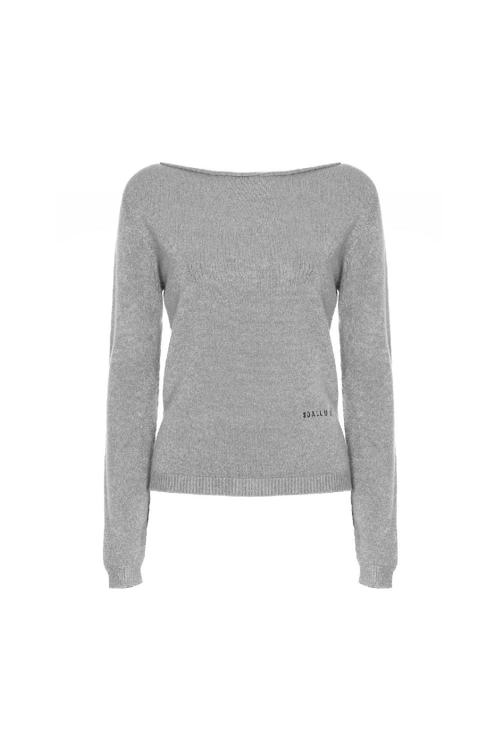 Soallure MAGLIA SLIM SCOLLO A BARCA CON RICAMO SOALLURE Promozione Limitata