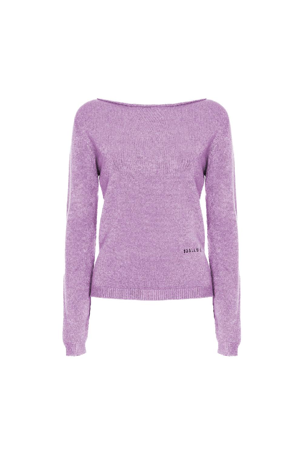 Soallure MAGLIA SLIM SCOLLO A BARCA CON RICAMO SOALLURE Promozione Limitata