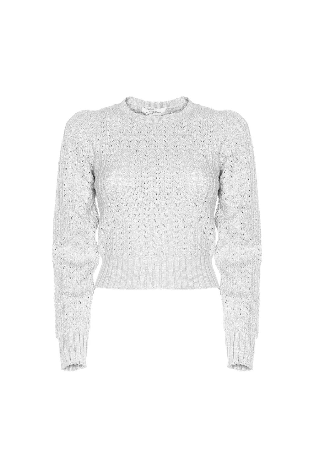 Soallure MAGLIA CON LAVORAZIONE CROCHET Convenienza