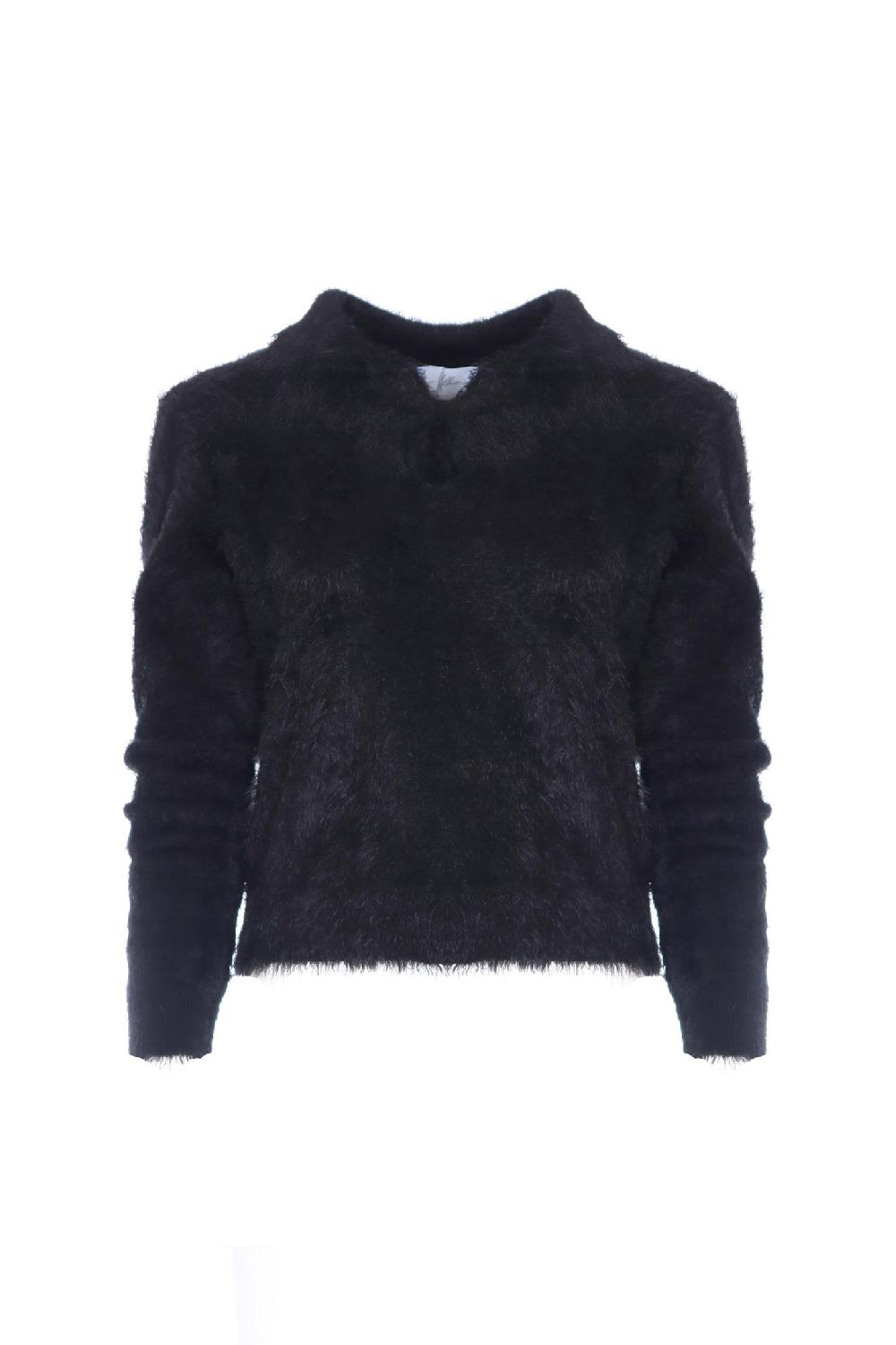 Soallure MAGLIA POLO MANICHE LUNGHE ORSETTO In Vendita