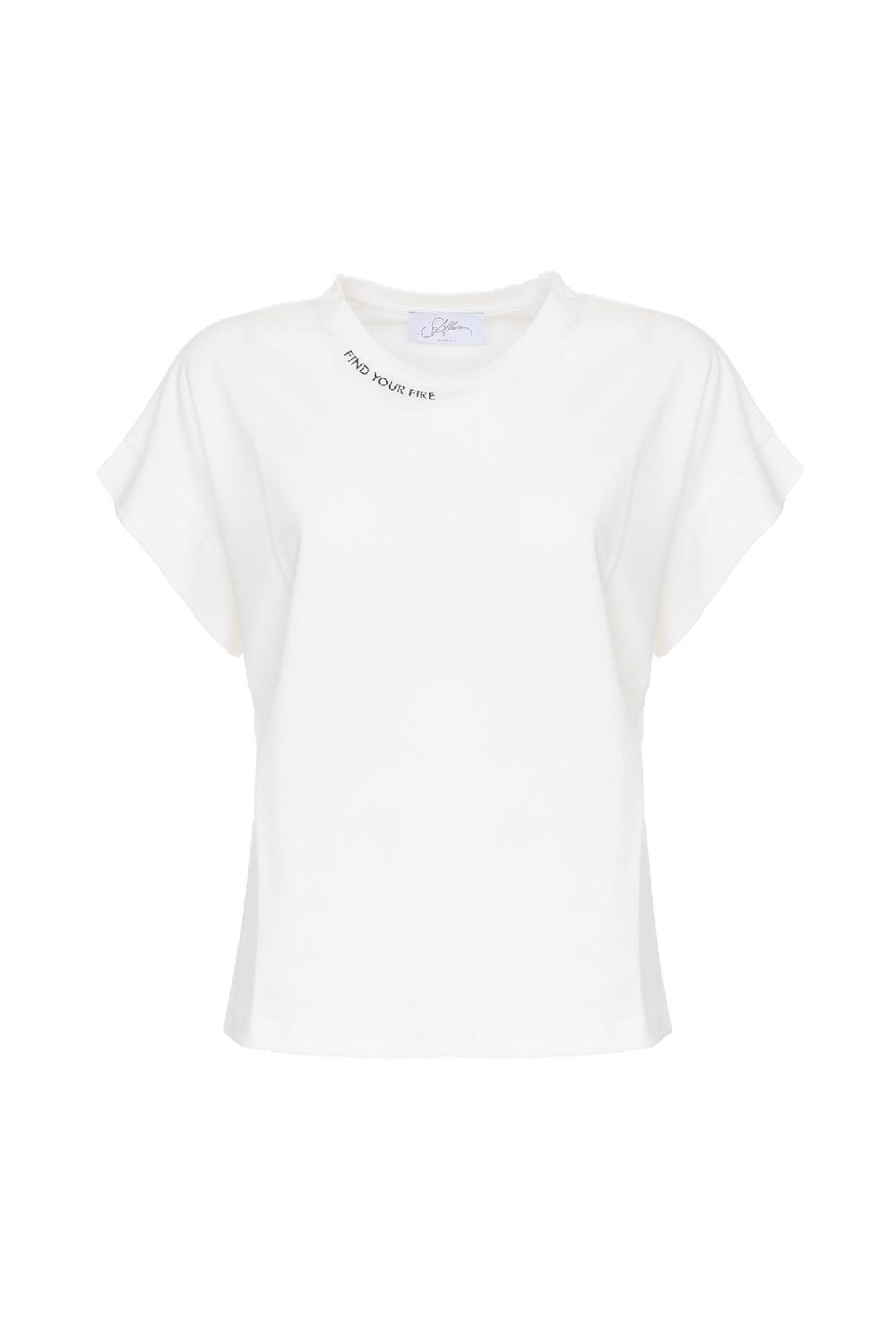 Soallure T-SHIRT CON RICAMO Spedizione gratuita