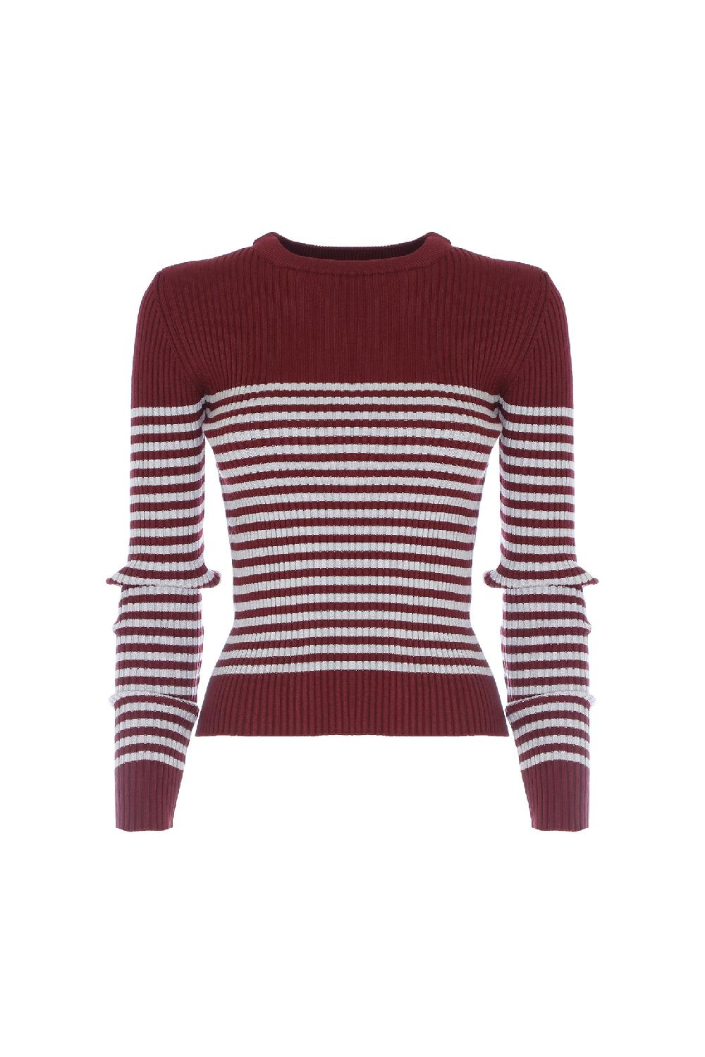 Soallure MAGLIA SLIM A COSTE E RIGHE Comprare a buon mercato