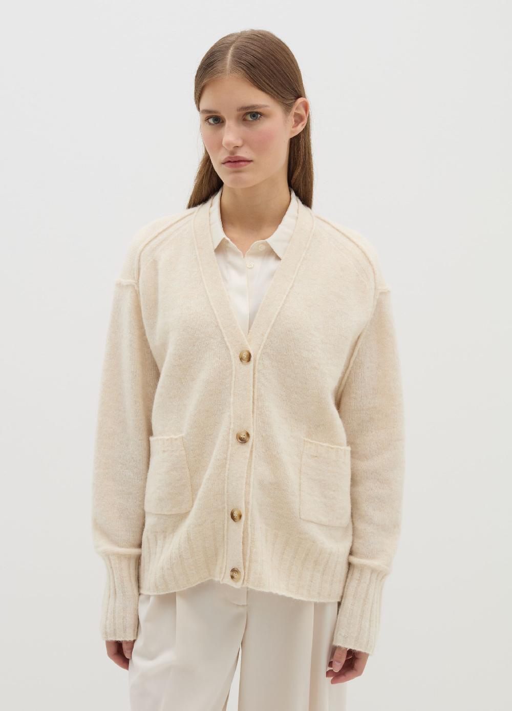Stefanel Cardigan in misto lana e alpaca con scollo a V Only for today