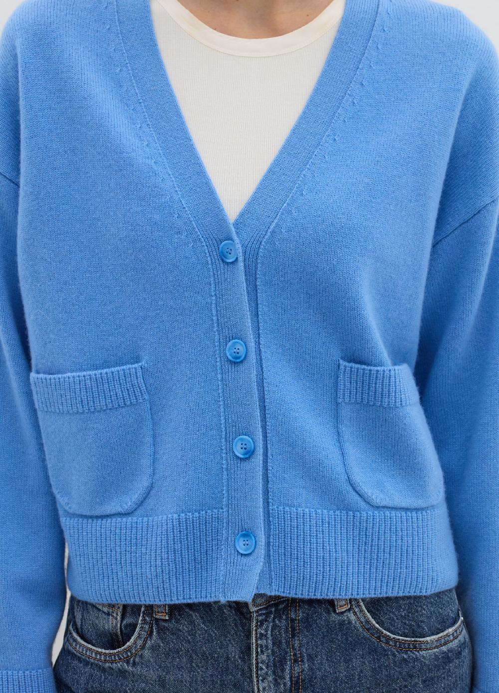 Stefanel Cardigan in lana e cashmere con scollo a V Offerta speciale della fabbrica