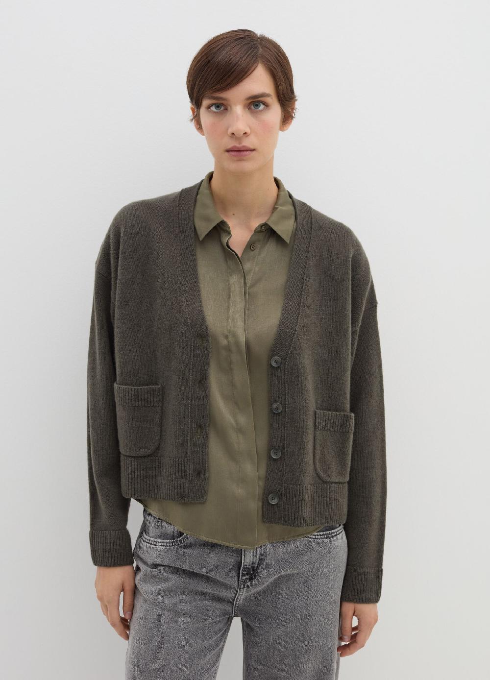 Stefanel Cardigan in lana e cashmere con scollo a V Solo un giorno rimasto
