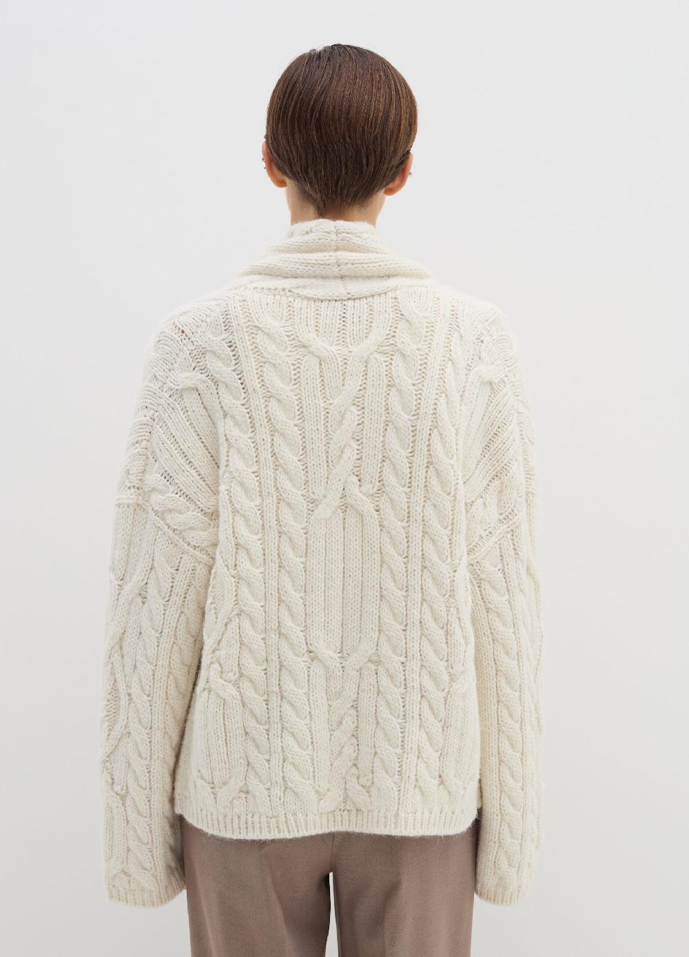 Stefanel Cardigan aperto in stoppino a trecce Super sconto