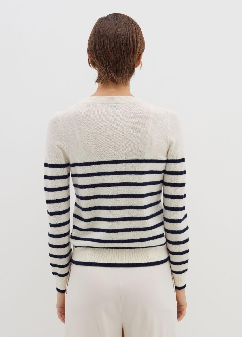 Stefanel Pullover a righe in lana cardata Enormi sconti