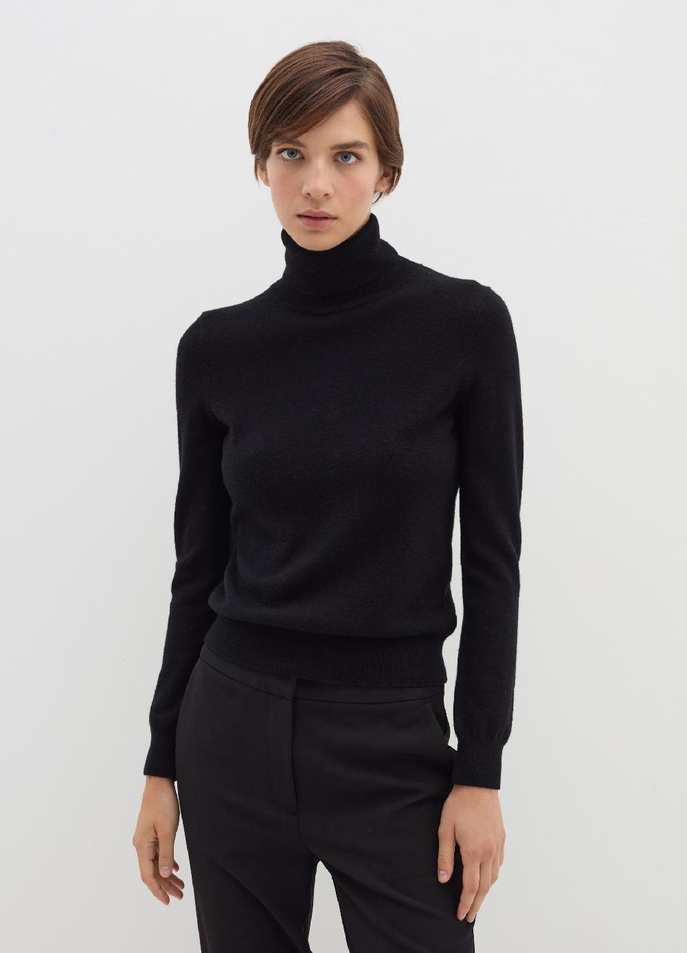 Stefanel Pullover in lana cardata a collo alto Trasporto libero internazionale