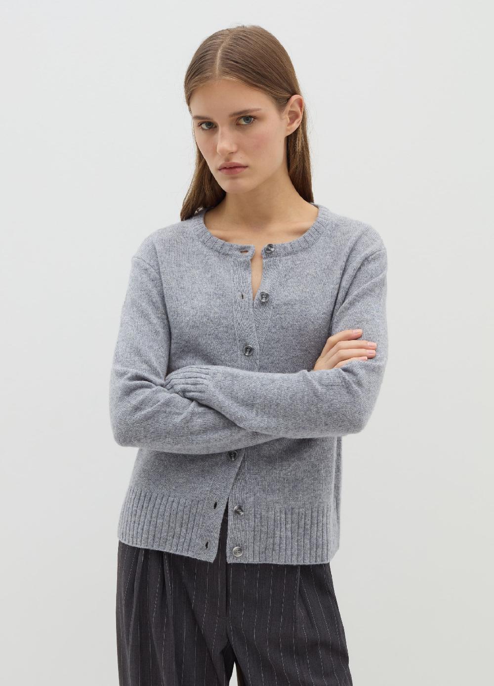 Stefanel Cardigan girocollo in lana cardata Duty-free