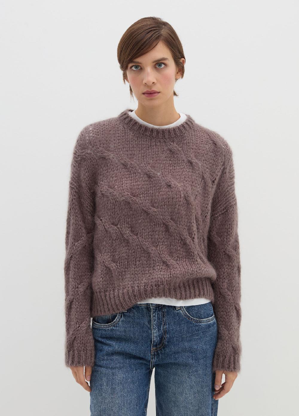 Stefanel Pullover oversize a treccia Vendita