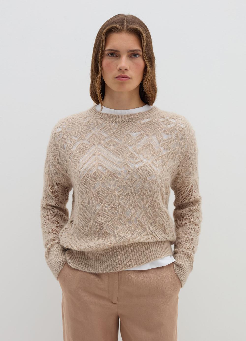 Stefanel Pullover traforato con lurex Grande vendita