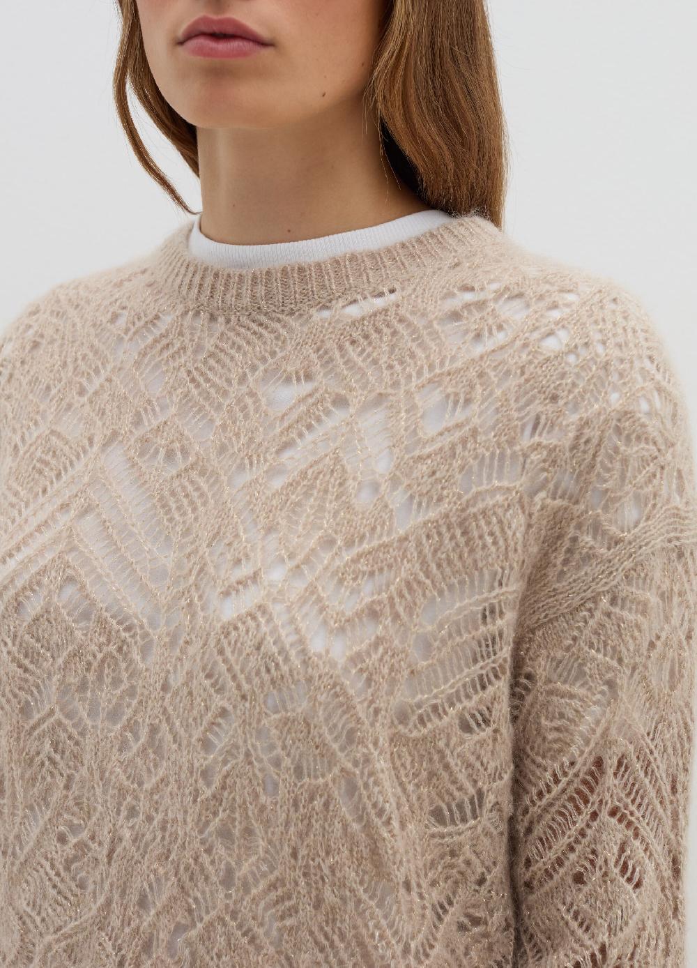 Stefanel Pullover traforato con lurex Grande vendita
