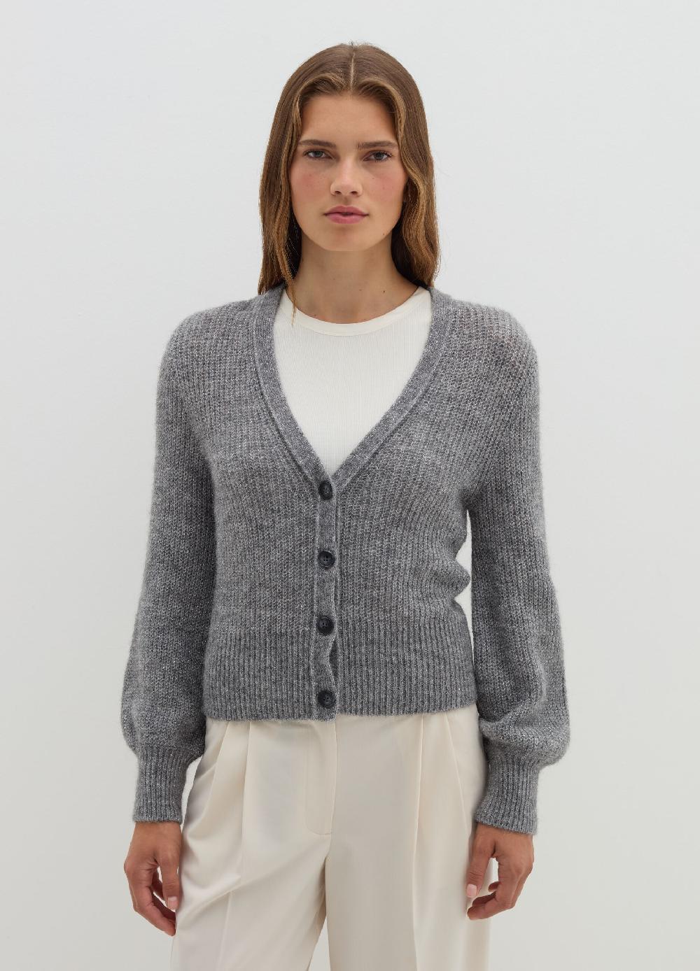 Stefanel Cardigan in lurex con scollo a V Shopping online