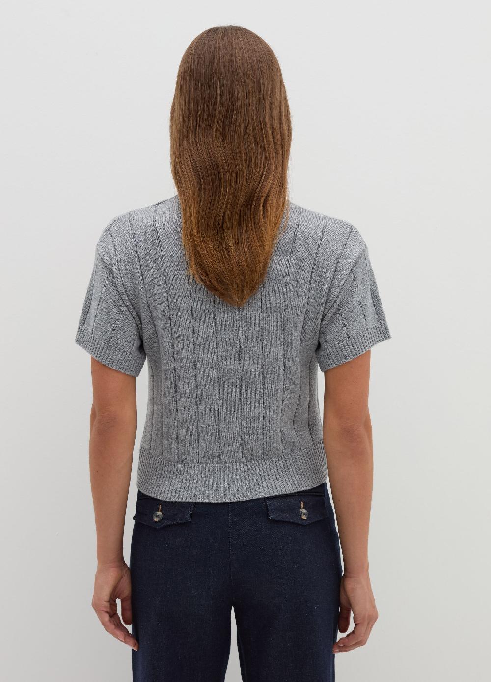 Stefanel Maglia a maniche corte in lana cotone e cashmere Cyber Monday