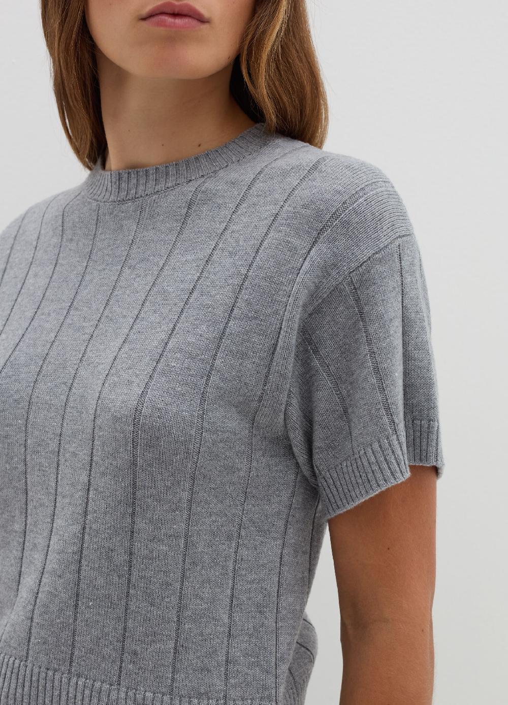 Stefanel Maglia a maniche corte in lana cotone e cashmere Cyber Monday