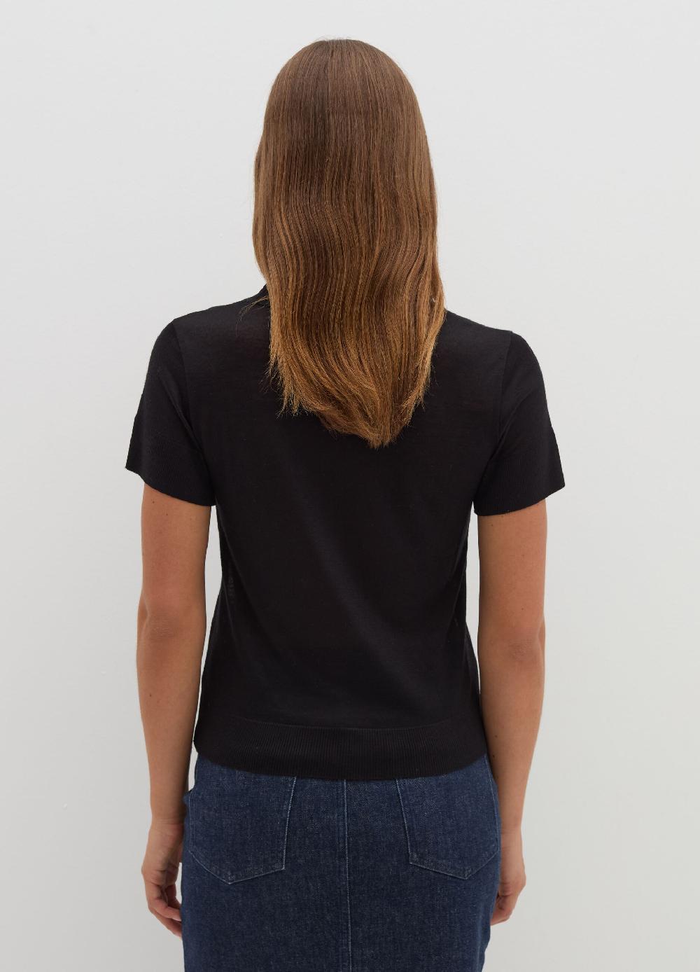 Stefanel T-shirt in lana e Lyocell Offerta Pasqua