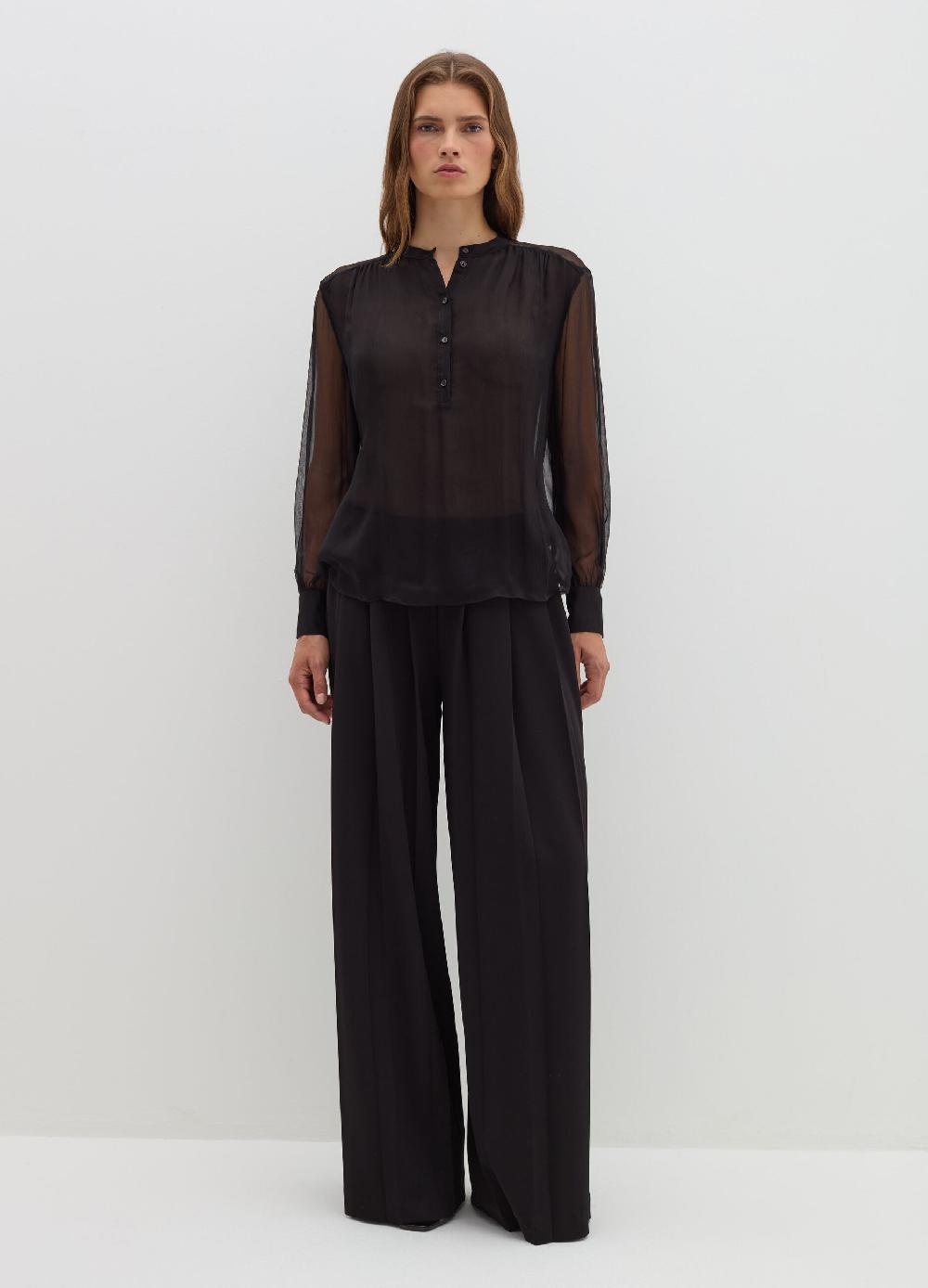Stefanel Blusa in crêpe di seta Online Outlet