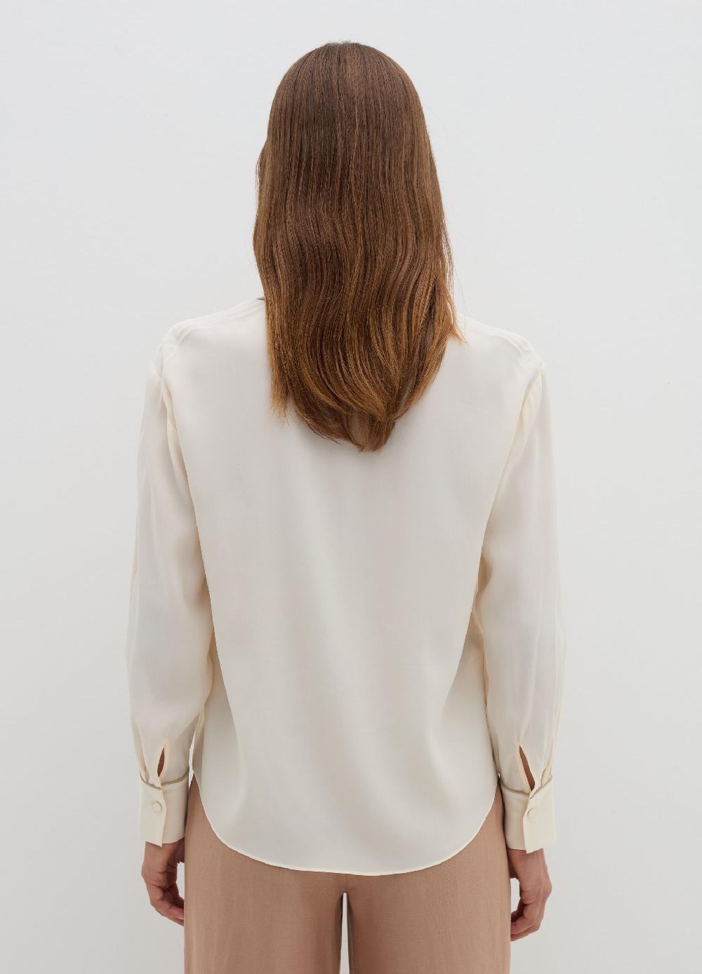 Stefanel Camicia loose fit con piping a contrasto Offerta temporanea