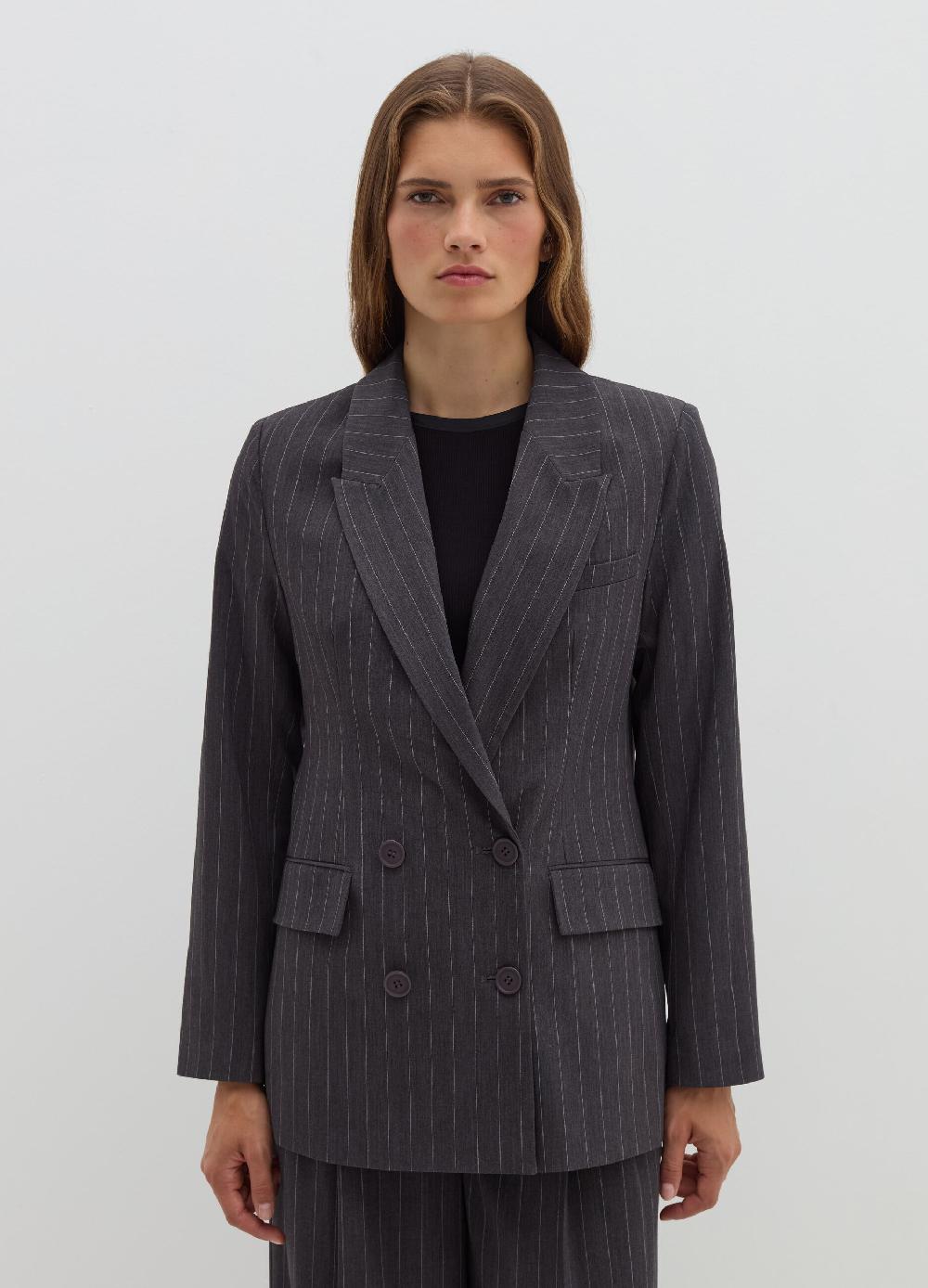 Stefanel Blazer gessato doppiopetto Liquidazione