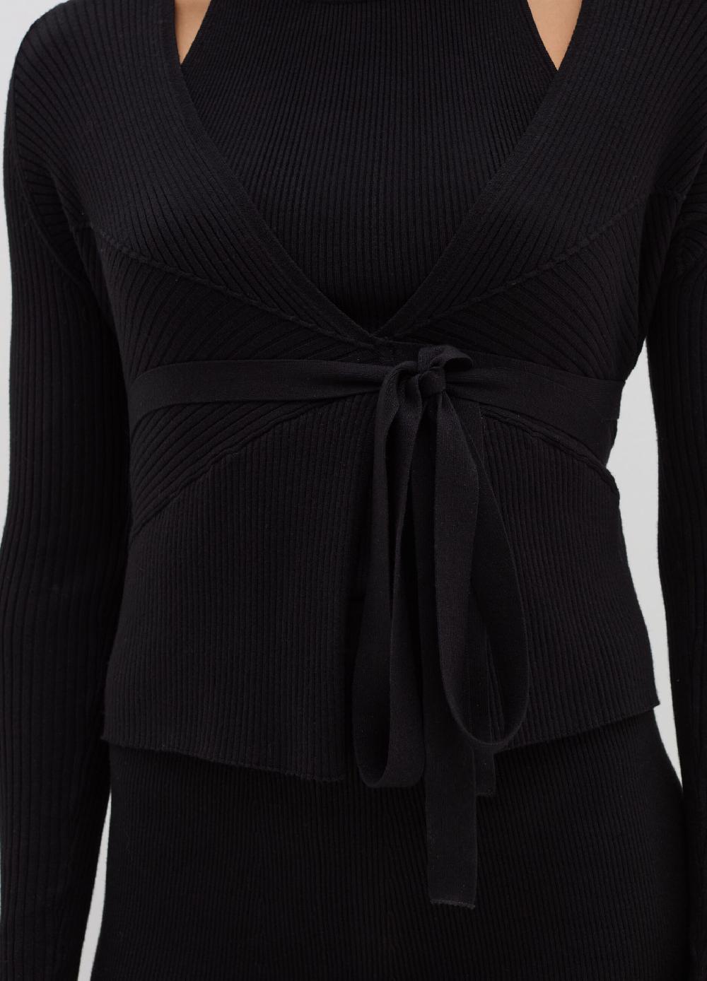 Stefanel Cardigan in crêpe a costine Sconti VIP