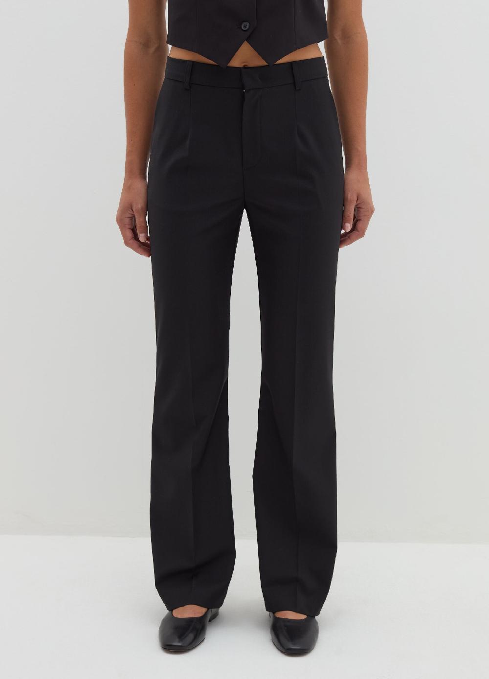 Stefanel Pantalone straight fit in fresco lana Ritorno libero