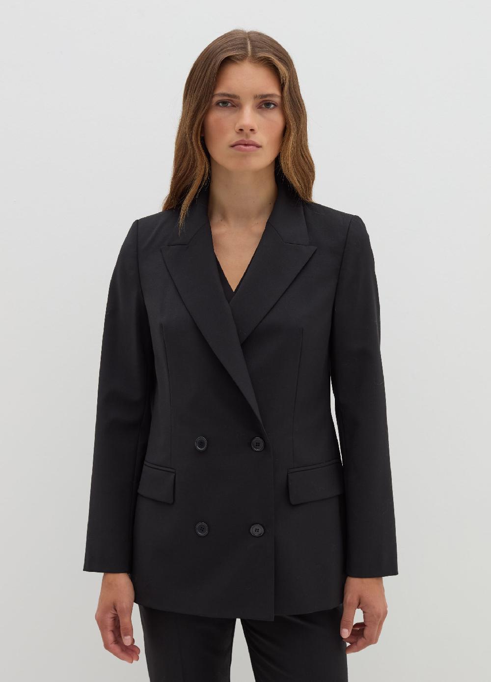 Stefanel Blazer doppiopetto in fresco lana Rilascio limitato
