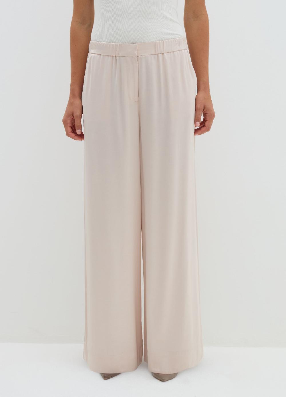 Stefanel Pantalone fluido pigiama in viscosa satin Ultimo giorno