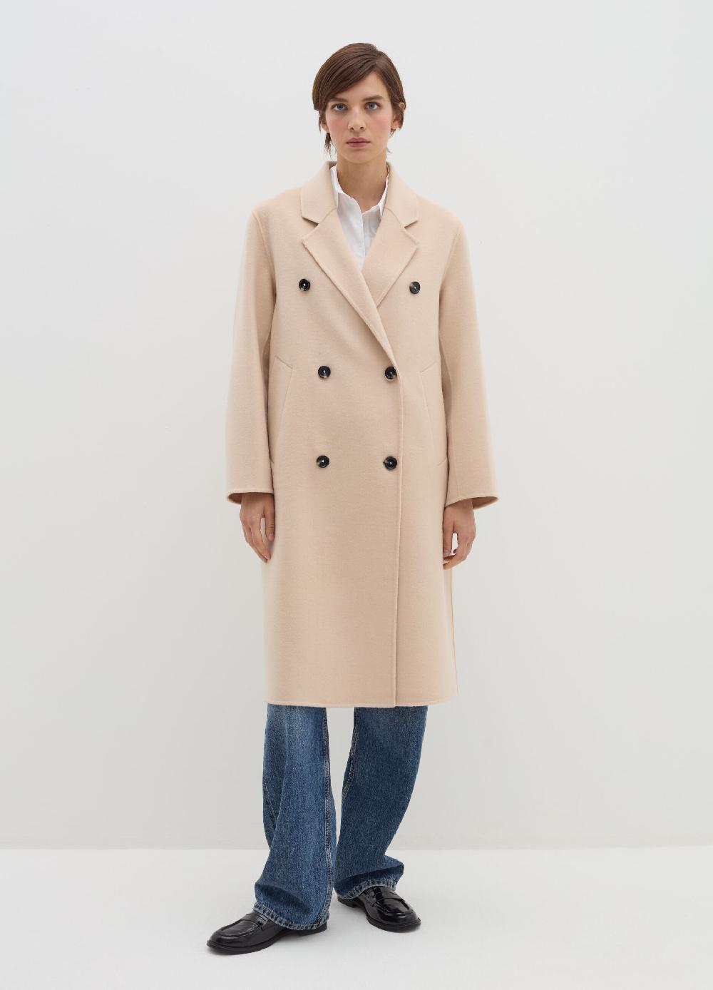 Stefanel Cappotto lungo doppiopetto in panno Fino al 50% di sconto