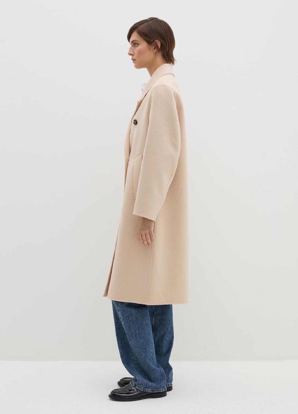 Stefanel Cappotto lungo doppiopetto in panno Fino al 50% di sconto