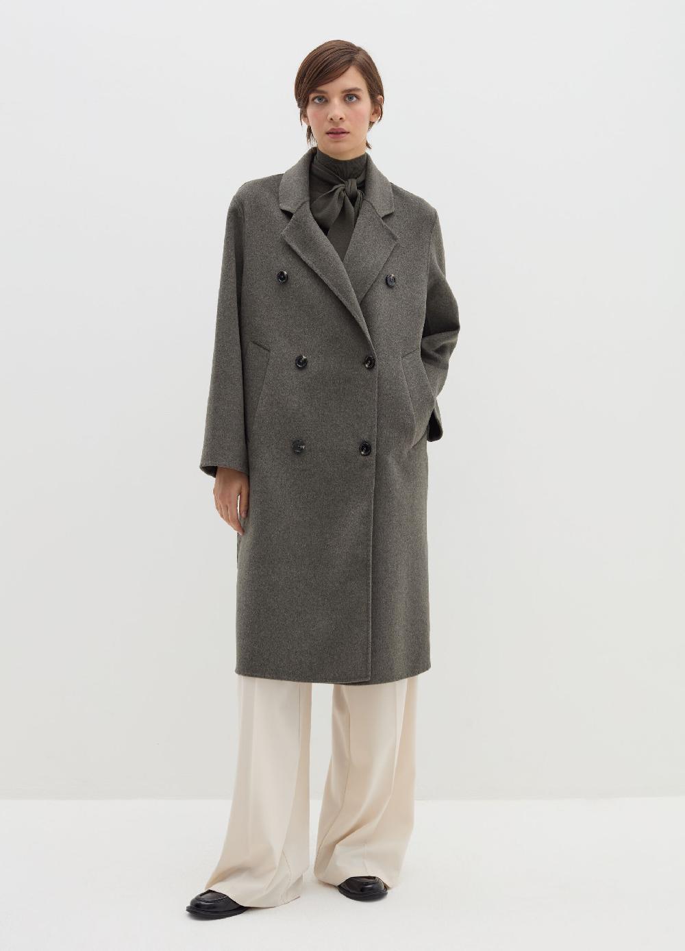 Stefanel Cappotto lungo doppiopetto in panno Discount Store per i nuovi prodotti