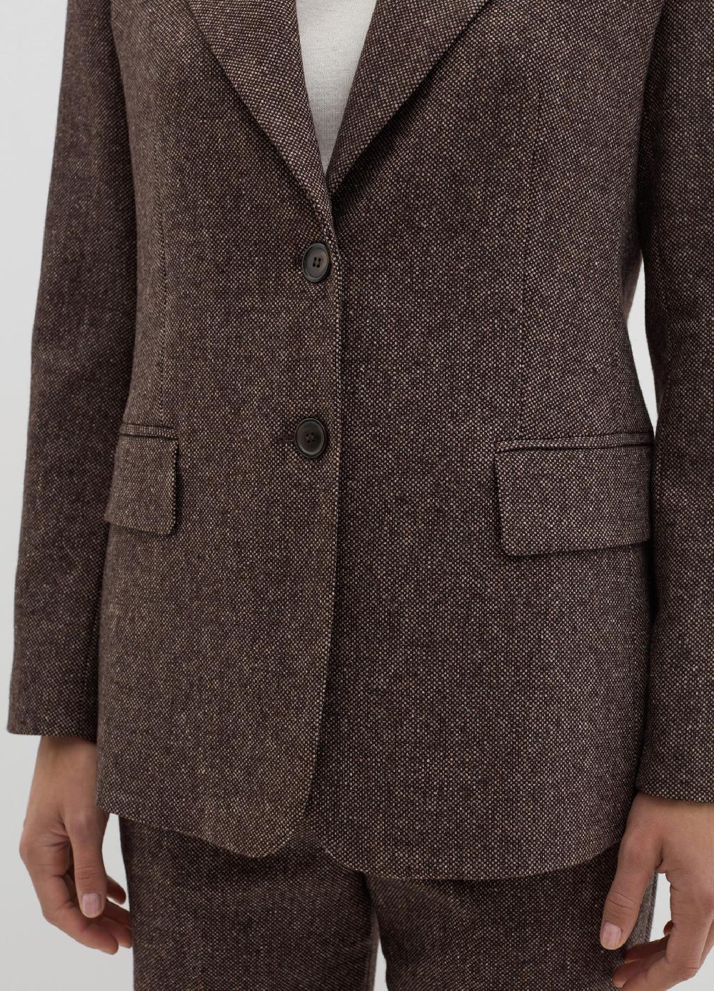 Stefanel Blazer monopetto in tweed Trasporto libero internazionale