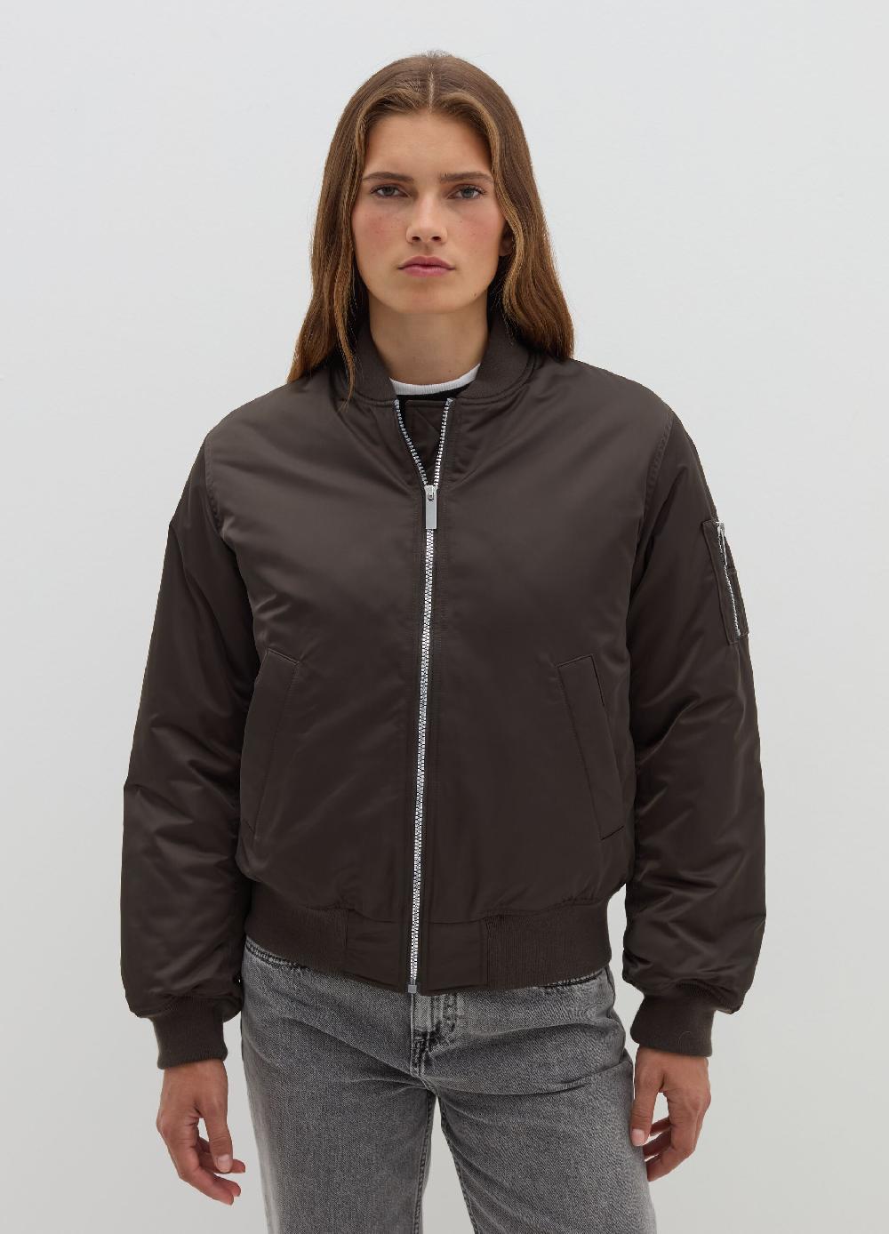 Stefanel Bomber full-zip effetto satin Black Friday Prezzi