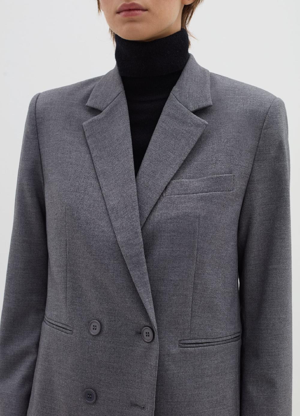 Stefanel Blazer doppiopetto in flanella Sconti questo mese