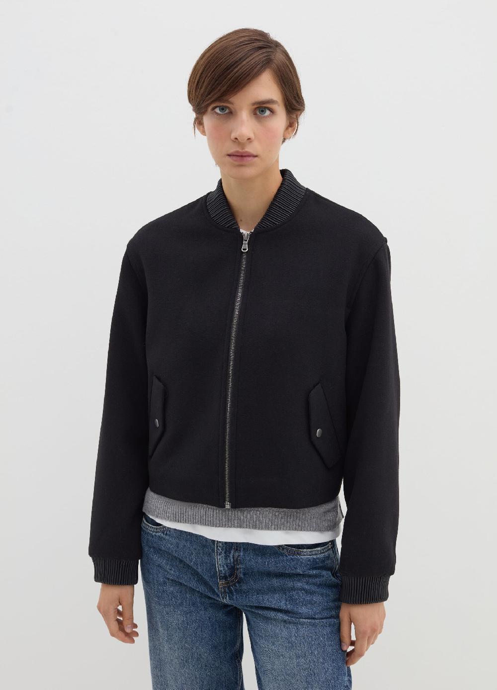 Stefanel Bomber full-zip in tweed 2025
