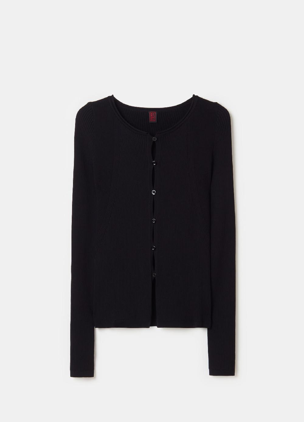 Stefanel Cardigan in crêpe con dettagli cut out Nuovo