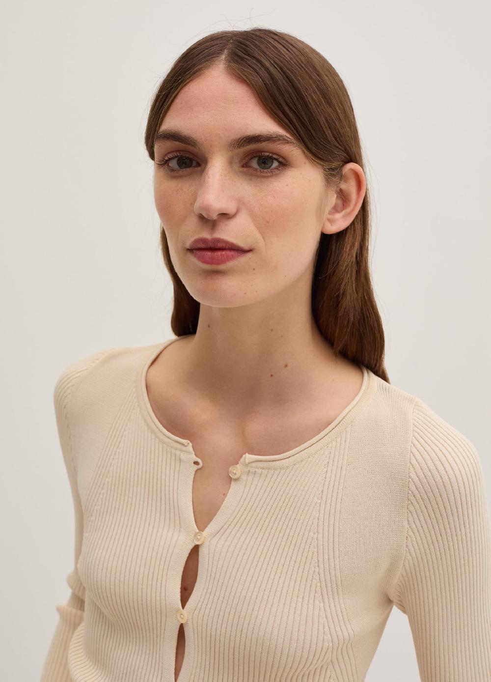 Stefanel Cardigan in crêpe con dettagli cut out Vendita