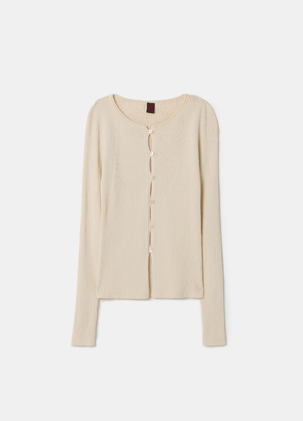 Stefanel Cardigan in crêpe con dettagli cut out Vendita