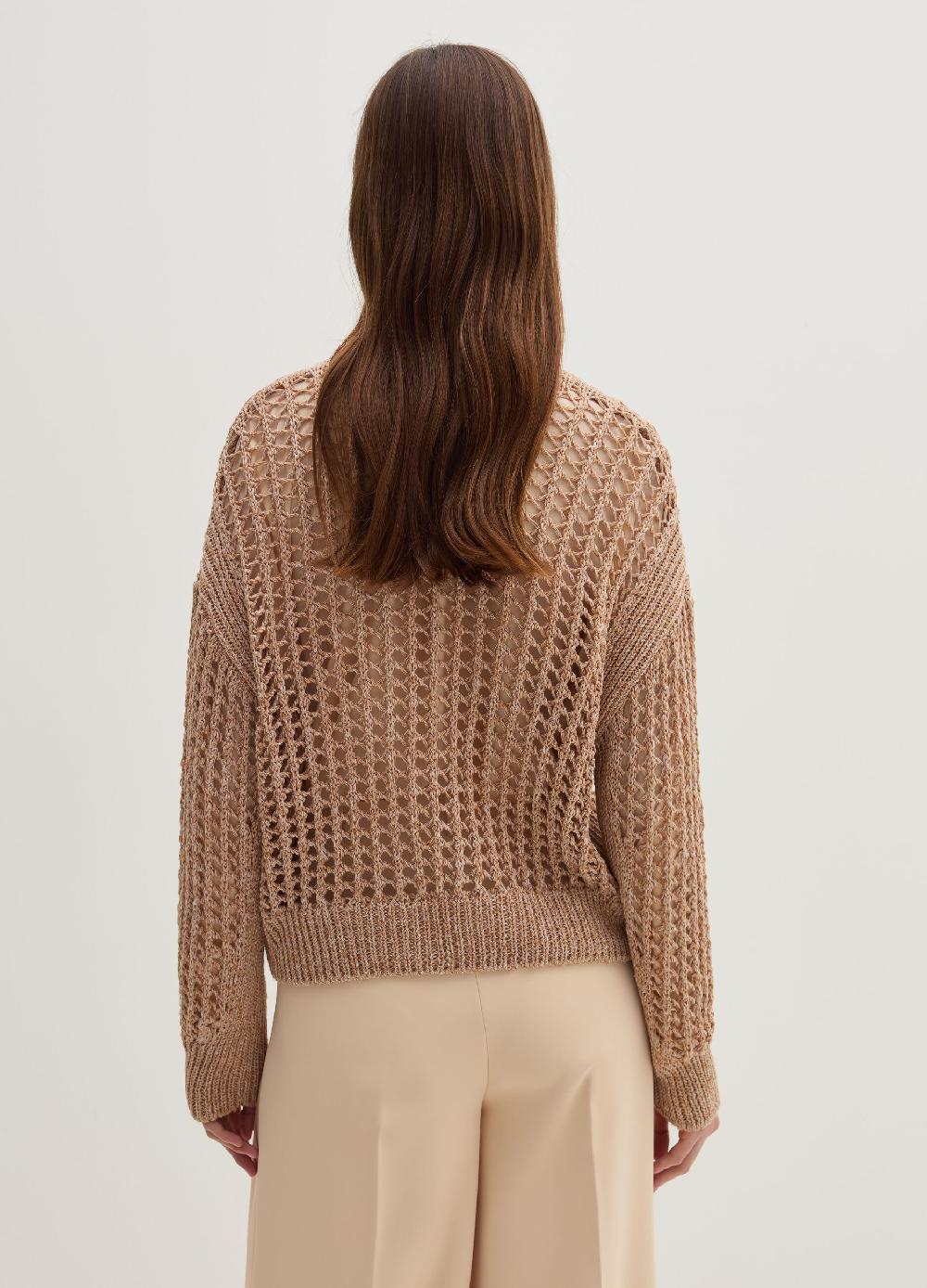 Stefanel Cardigan over trama forata effetto mouline Pezzi Unici