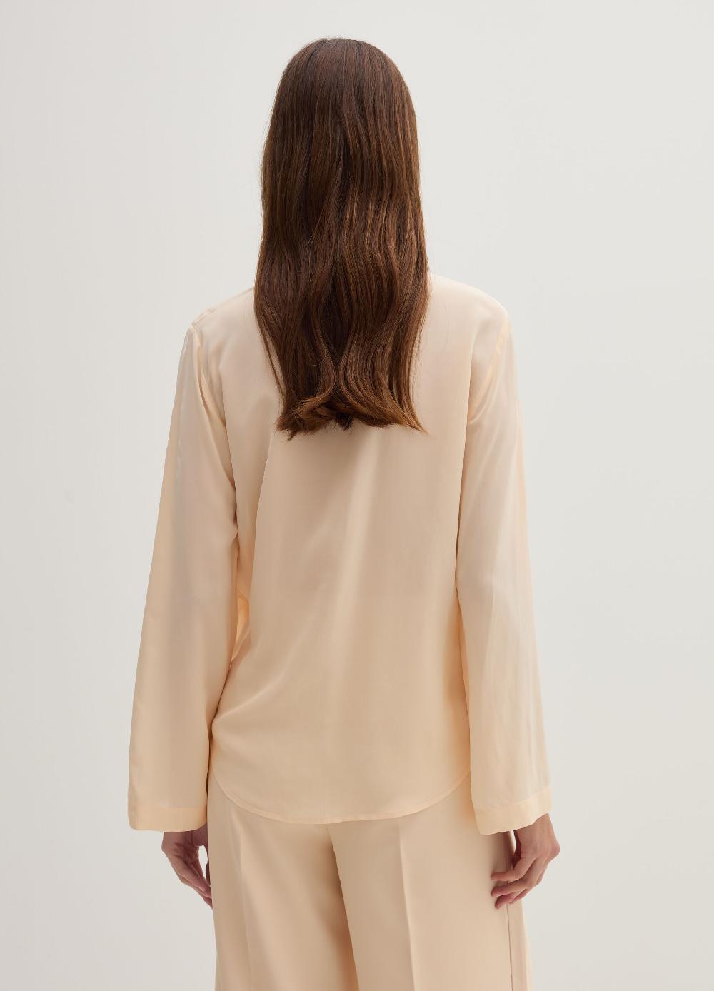 Stefanel Blusa in crêpe de chine scollo con incrocio Soddisfazione Garantita