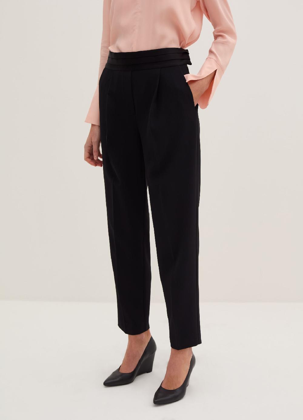 Stefanel Pantalone ankle straight fit in cadi tecnico Negozi Online