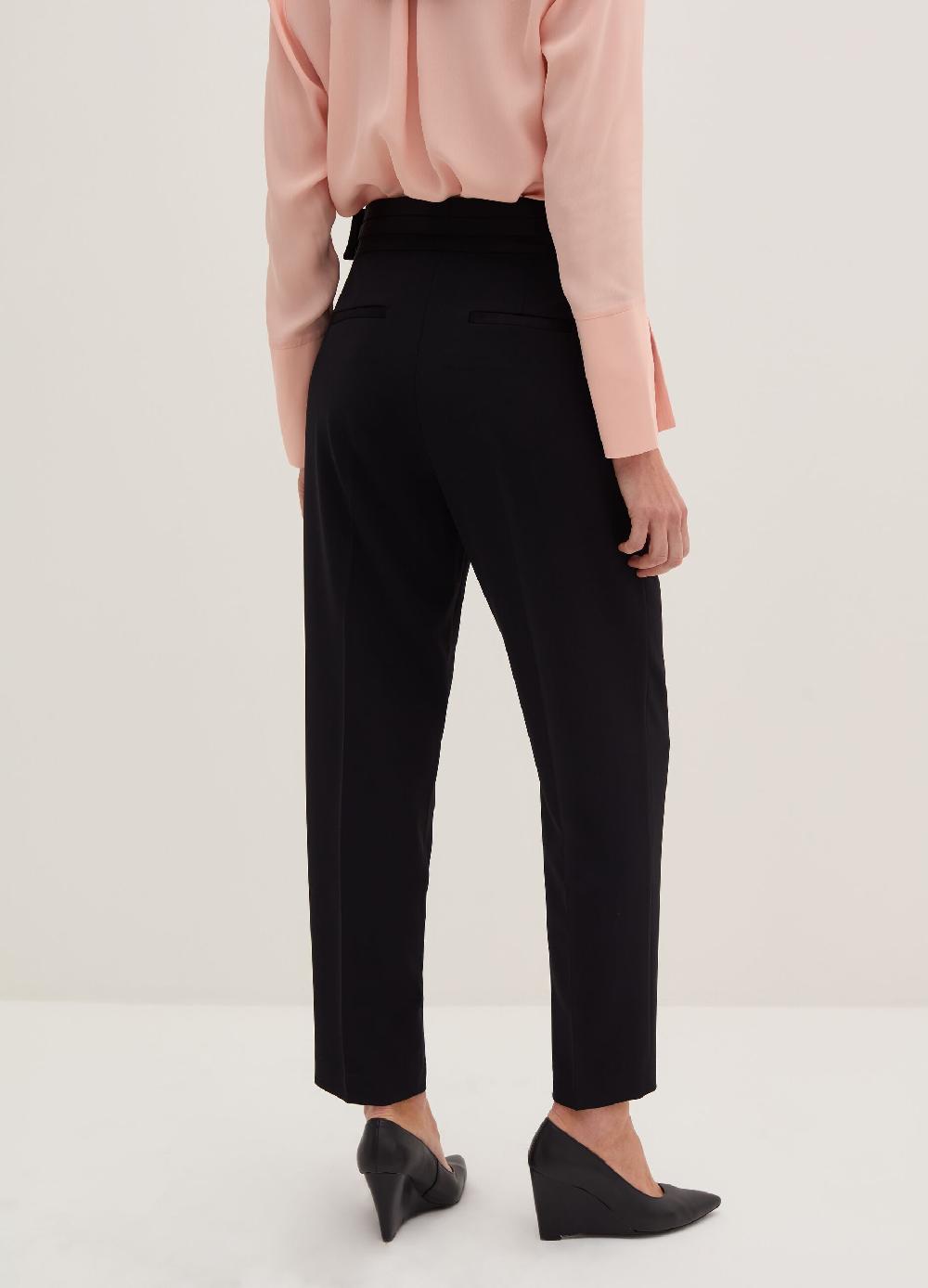 Stefanel Pantalone ankle straight fit in cadi tecnico Negozi Online