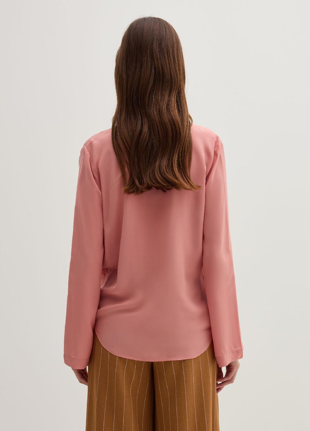 Stefanel Blusa in crêpe de chine scollo con incrocio Acquista Ora