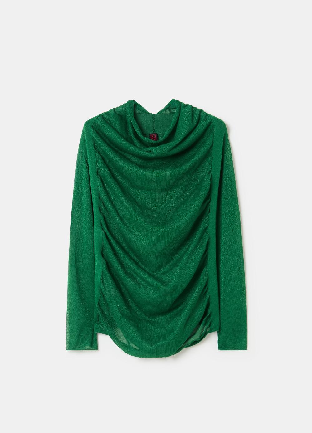 Stefanel Maglia effetto trasparenza con maniche raglan Presa
