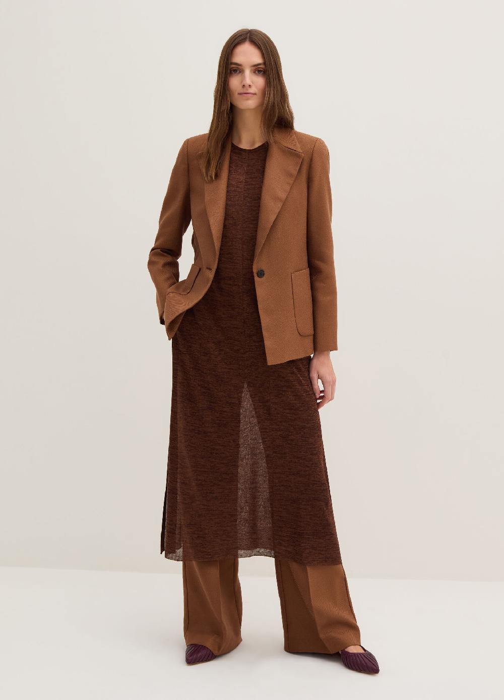 Stefanel Blazer monopetto in shiny twill con tasche Economico