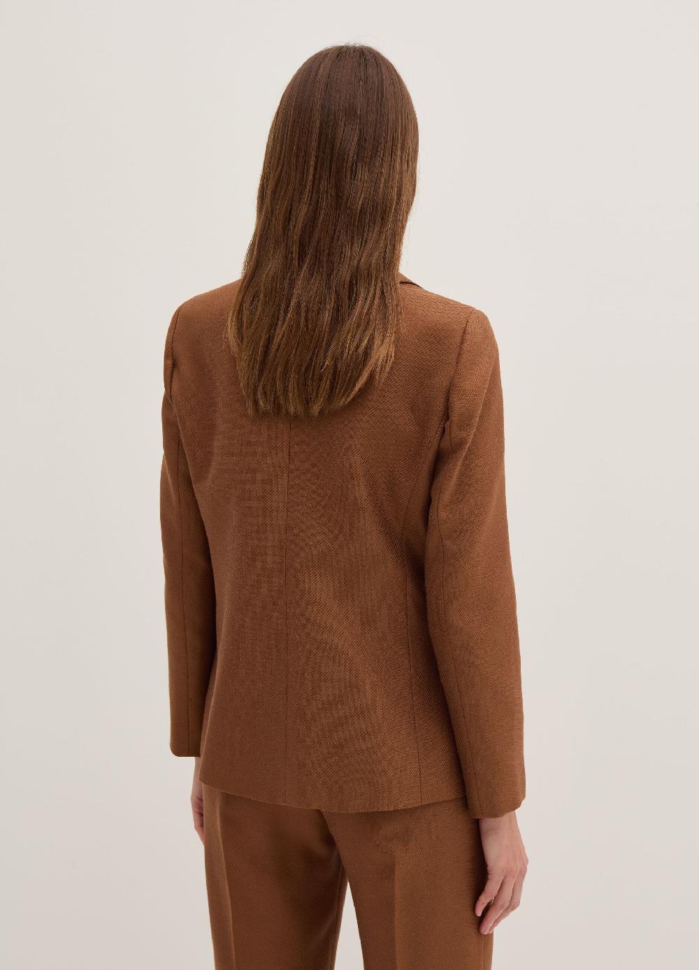 Stefanel Blazer monopetto in shiny twill con tasche Economico
