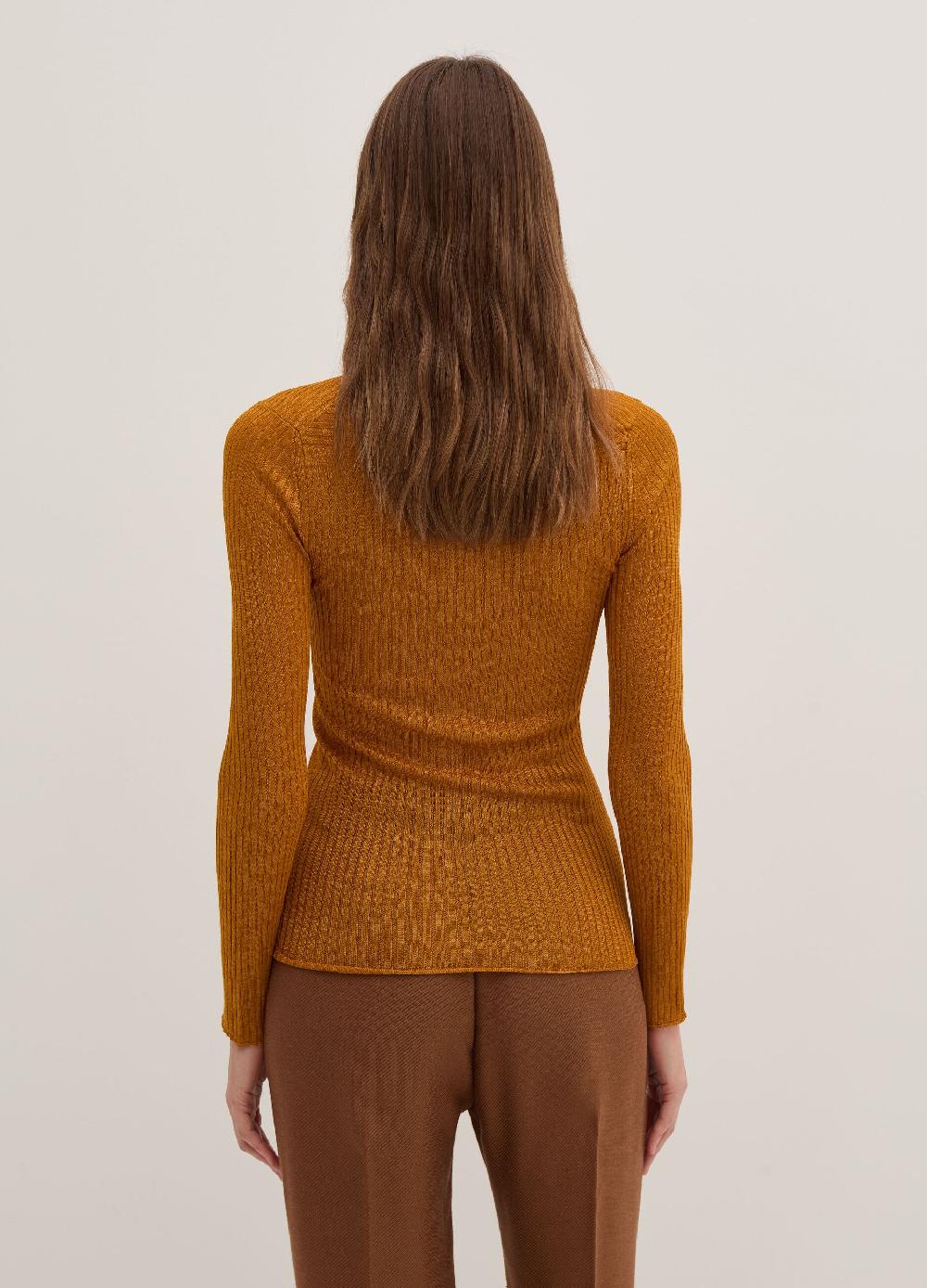 Stefanel Maglia effetto shantung a coste piatte Outlet