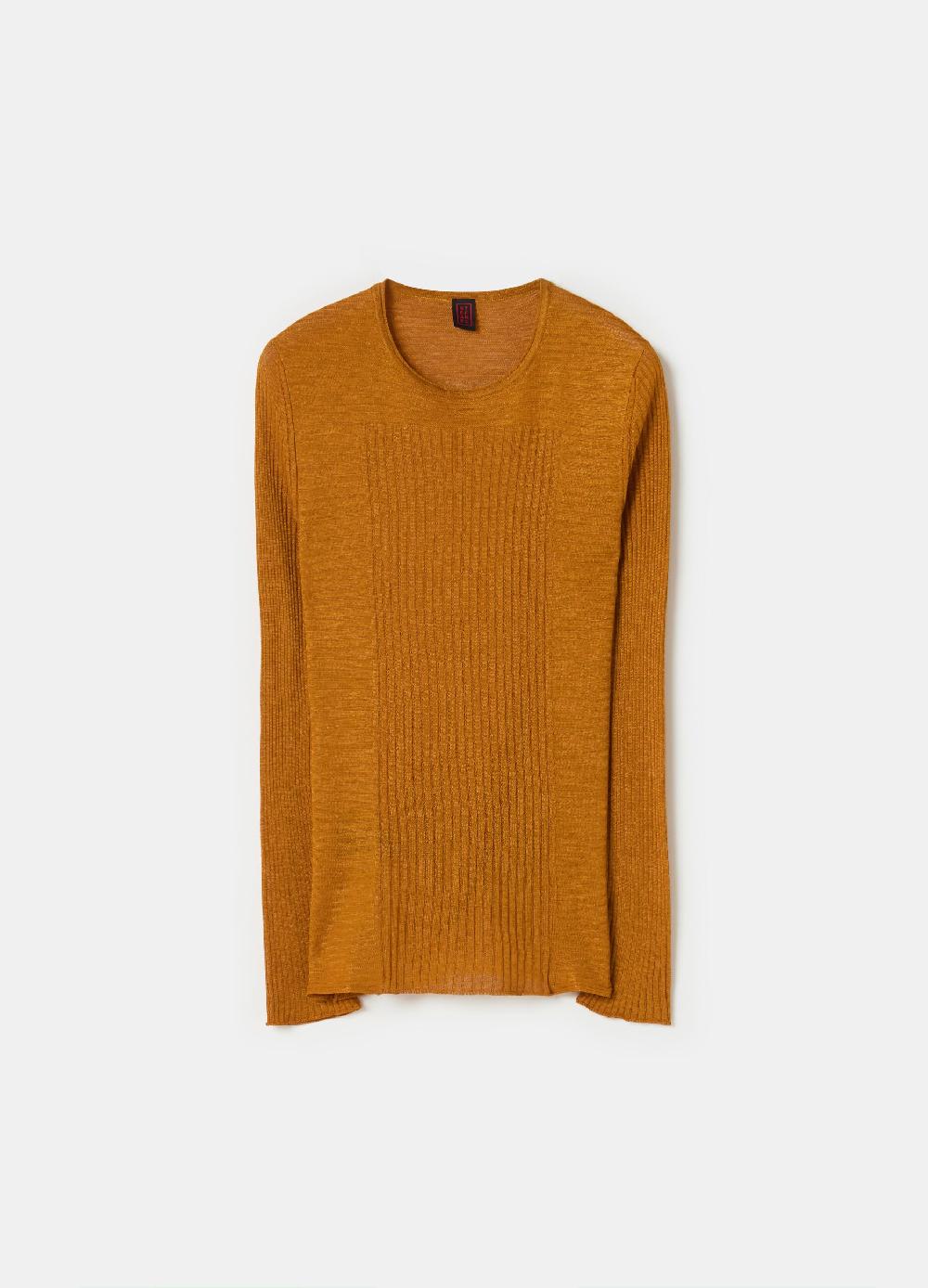 Stefanel Maglia effetto shantung a coste piatte Outlet