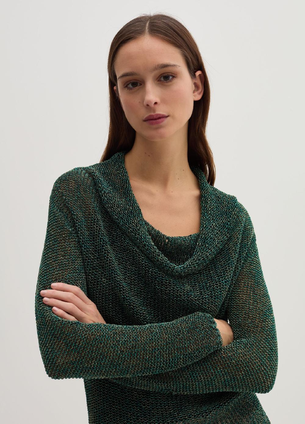 Stefanel Maglia semilucida traforata jacquard In Vendita